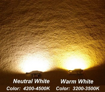 Neutral White compared with Warm White